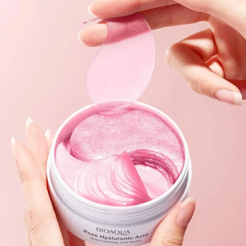 Rose Hyaluronic Acid Skincare Eye Mask, Moisturizing Face Mask for Soothing Dry Skin, Nourishing Personal Eye Skin Care Products for Women & Girls