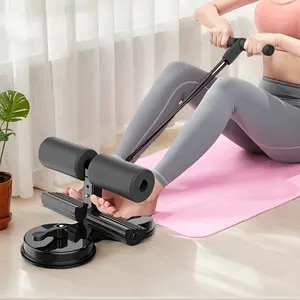 Single Pack Adjustable Sit Up Assistant, Cost-Effective Suction Cup Core Workout Equipment, Space-Saving 3-Level Height Fitness Trainer Combo for Home Gym, Office & Commercial Display Props