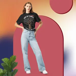 NicOlandria Ain't No Cult Like The One I Got tee - Unisex Fitted Short Sleeve Crew Neck T-Shirt in Black