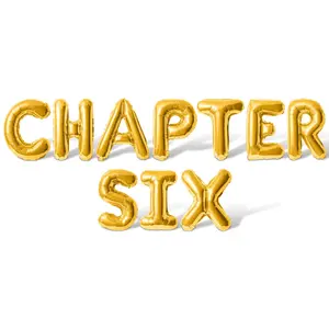 Letter Balloons - CHAPTER SIX 16" Inch Alphabet Letters Foil Mylar Balloon 6th Birthday Party Banner
