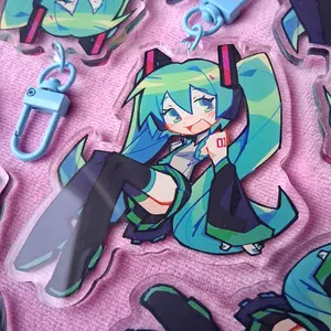 Hatsune Miku Keychain | Unique Keychain Designs | Perfect for Backpacks, Keys and Gifts | High Quality and Customer Favorite Items