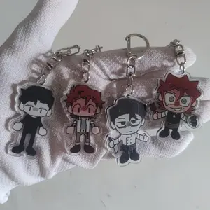 Rody And Vincent Dead Plate Keychains, Kawaii Gift, Unique Keychains for Personal Style, Cute Keychains for Bags and Keys