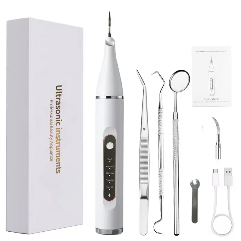 Oral /tartar remover professional  remover rechargeable dental hygiene kit (includes dental tools) home-use rechargeable dental hygiene kit plaque cleaner Adjustable Electric