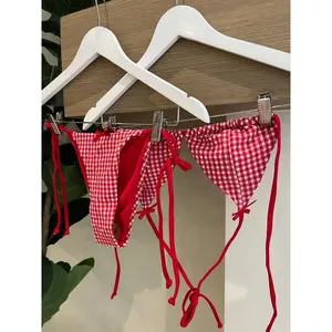 Cherry Gingham Bikini Set