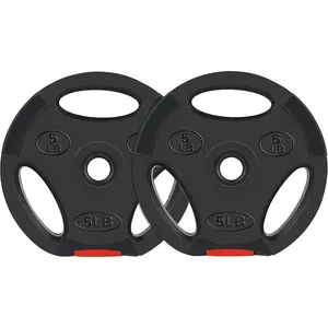 Adjustable dumbbells Vinyl Standard 1-Inch Plate Weight Plate for Strength Training and Weightlifting, Pairs or Sets