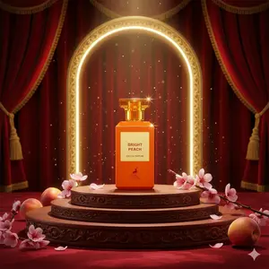 Maison Alhambra Bright Peach Eau De Parfum 2.7 Oz - Amber Floral Perfume with Captivating Oud & Cardamom Fragrance for Women and Men Edp Sprays