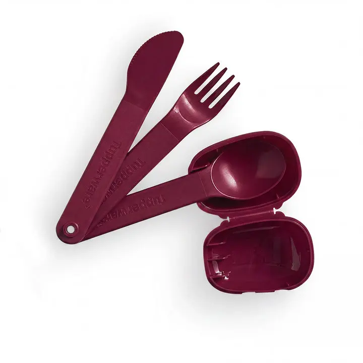 Tupperware On The Go Cutlery | Reusable Travel Utensils | 4‑Piece Set