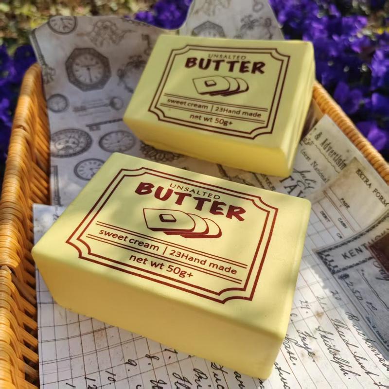 Butter Shaped Slow Rebound Squishy Toy | Super Soft Stress Relief Fidget Toy | for Adults Teens Kids | Office Home School Anxiety Relief | Sensory Play Decompression Gift