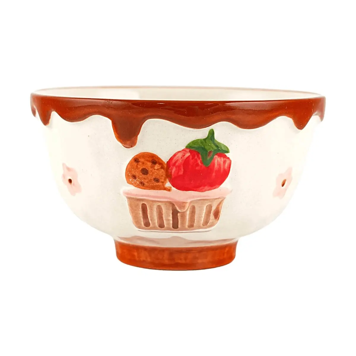 GLAZE STORY Sweet Shanghai Series Ceramic Bowl - 4.5 Inch Rice Soup Bowl for Home Kitchen Dining