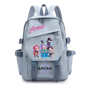2026 New Kpop Witch Hunters Cartoon School Bag Campus Large Capacity Backpack