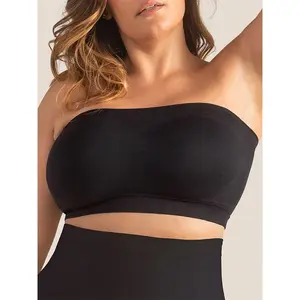 Truekind Convertible Strapless Bandeau Bra with Wireless Comfort, Anti-Slip Grip & Removable Straps