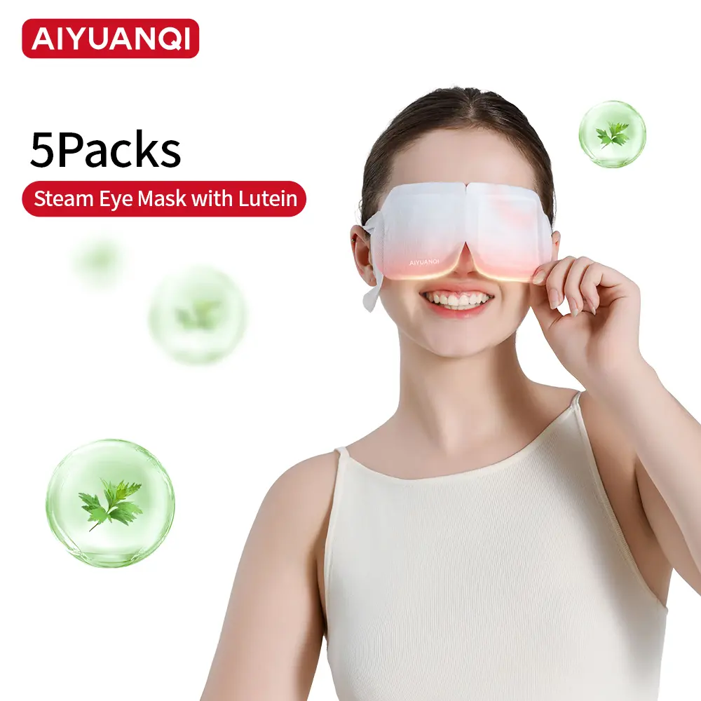 AIYUANQI Lutein-Infused Heated Steam Eye Mask Multi-Pack, 110g Unscented Sensitive-Safe Warm Compress, Instant Heating, Easy Application, 20-Min Relief, Daily Anti-Aging Brightening Youth-Boosting Self-Care Gift, Brightening Eye Treatments