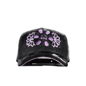 INNEDIT MURATRAVIS ELECTRIC FULL SET Total Black Cap with Distinctive Skull Design & Thorn Accents Bold Eye-Catching Hat