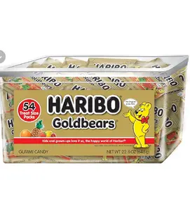 HARIBO Goldbears, Gummi Candy, 22.8 oz Tub (54 Packs) Assorted Flavors