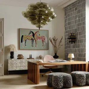 [SALE UP TO 40%][Unframe] Patterned Horse Poster, Modern Folk Style Animal Art Print for Wall Decor