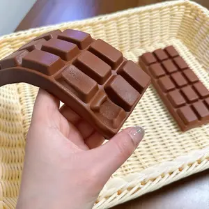 Novelty Chocolate Bar Squeeze Toy - Soft Muddy Squishy Fidget Toy, Slow Rebound Sensory Stress Relief Toy