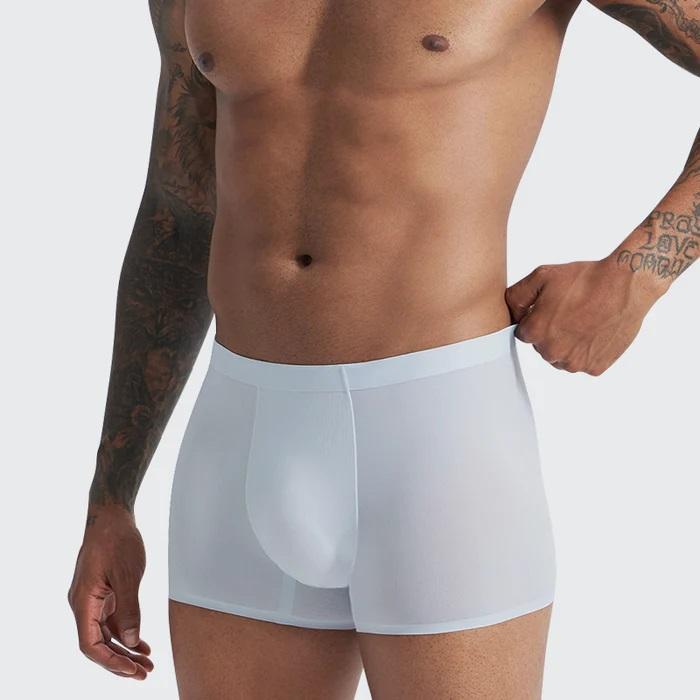 TexTale Airy Trunk - 2 pack Sweat-Wicking Zero-Feel Softness Stretch - Gym Plus Sizes Light Silky Touch High-Quality Skin-Friendly Underwear Menswear Man letters classic print casual Soft Breathable Cotton Boxer Briefs Cotton Boxer Briefs