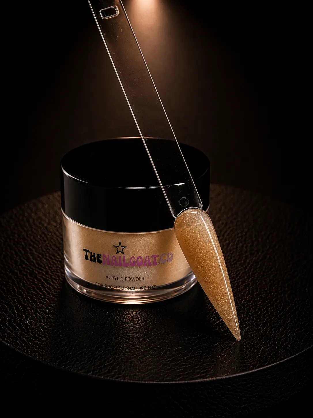 Goldie Cover Acrylic Powder, Nail Supplies with Glitter Finish for Nail Art Decoration & Personal Care