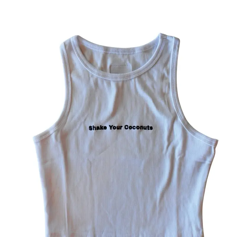 Shake Your Coconuts Slogan Tank