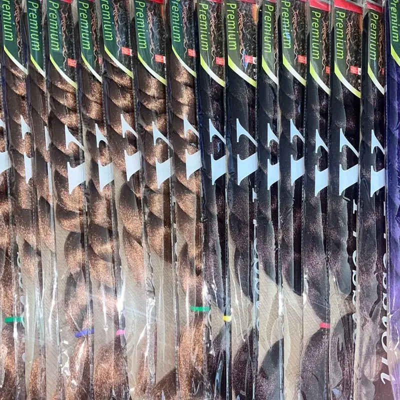 New 82 Inch Long  Jumbo Braiding Hair Synthetic Braids Crochet Hair Extensions 165g Pre Stretched Braid For Black Women