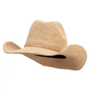 Twin Peak Raffia Cowboy Hat