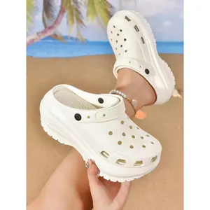 Unisex Casual Comfortable Clogs, Waterproof Non-slip Sandals with Thick Sole for Indoor and Outdoor, Soft Insole for Ultimate Relaxation, footwear