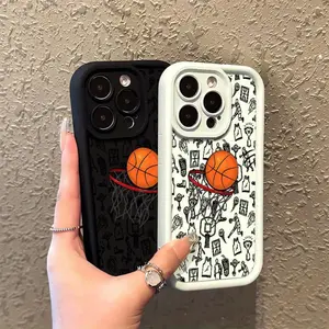 The unique phone case features a stylish basketball design and is dustproof, Shockproof and compatible with various iPhone models. It provides comprehensive protection and is a fashionable choice, making it an ideal gift giving choice, Accessories