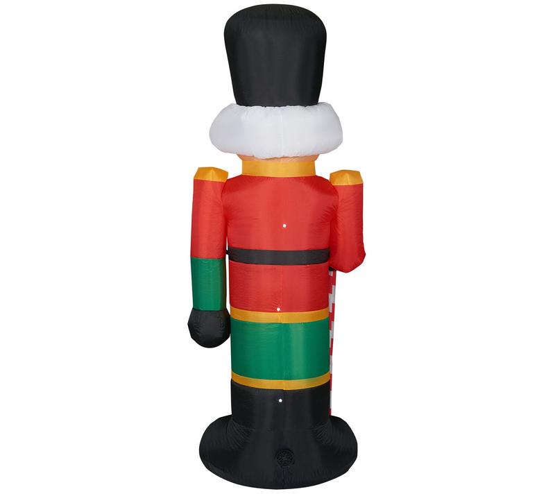 Fraser Hill Farm 10-Ft. Tall Traditional Nutcraker, Outdoor B