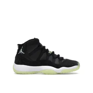 Jordan Kid's 11 Retro Black Barely Volt Basketball Shoes, from StockX