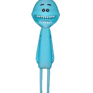 Mr.Meeseeks Statue - Blue Cartoon Character with Big Teeth and Long Legs for Home Decor