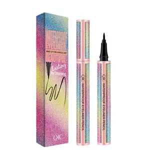 Waterproof Liquid Eyeliner Black Waterproof Eye Liners - Long-Lasting, Sweatproof & Smudgeproof Formula, Quick-Dry