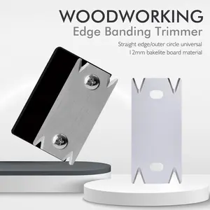 Woodworking Edge Trimmer, Wood Edge Trimmer, Chamfering & Rounding Scraper, Board Deburring Tool, Edge & Corner Planer Tool