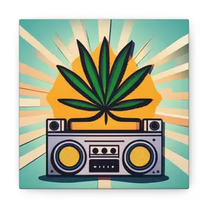 420 Boombox Canvas
