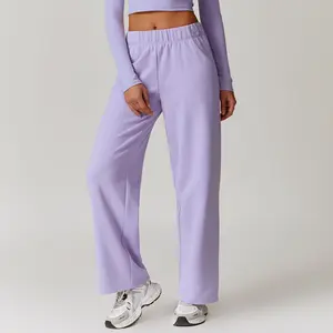 Outdoor Sports Straight Casual Pants Women Autumn Winter High Waist Slimming Sweatpants Casual