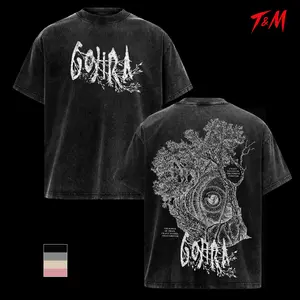 Terra Incognita Gojira Rock Band Shirt, Vintage Washed Oversized Graphic Tee, Heavyweight Cotton Streetwear, Double Printed Casual Wear, Unisex Concert Merch, Aesthetic Fan Gift