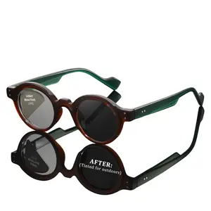 Photochromic Reading Glasses, Reading Eyeglasses, Light-Sensitive Lenses Automatically Adapt to Sunlight, Indoor Clear Reading Eyewear, Outdoor Sunglasses (1.00-4.00)