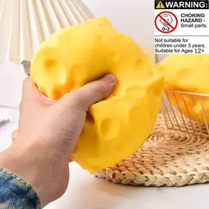 Super Giant Block Cheese Squeeze Toy, Creative Street Sale Slow Rebound Cube Cheese Powder, Adult Stress Relief Fun, Squishies