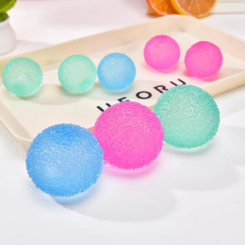squishy digging Grape Beads Pink Handcrafted Crystal Mochi Ball Trio Squishy Toy Handmade TPR Soft Stress Relief Fidget Sensory Grippie Set for Relaxation and Gift Giving sleep  aid  stress  relief