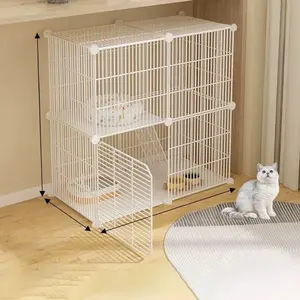 Indoor Pet Fence for Medium and Small Dogs and Cats, Removable Washable Pet Crate for Home Use, Escape Proof Kennel, Safe and Secure Pet Barrier