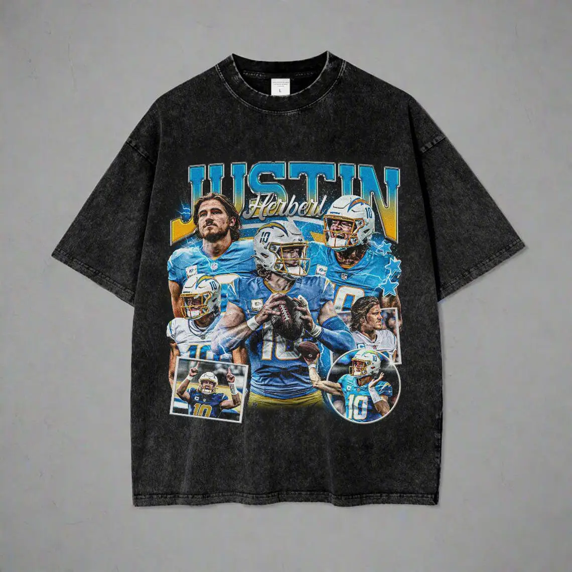 Justin Herbert Shirt, Los Angeles 90s Vintage Football Fan Gift, Herbert Graphic Shirt, Gift For Fan Football, Gift for him, Wash T-shirt