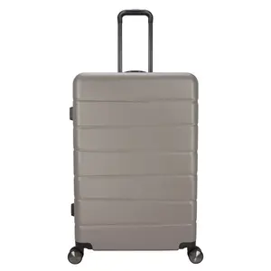 Hardside Large Checked Spinner Suitcase - Oxford Tan