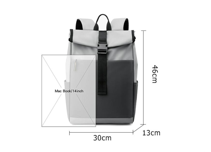 Casual Fashion Backpack For Men Women New Laptop Backpack Oxford Cloth Waterproof Short Distance Travel Backpack Men Black