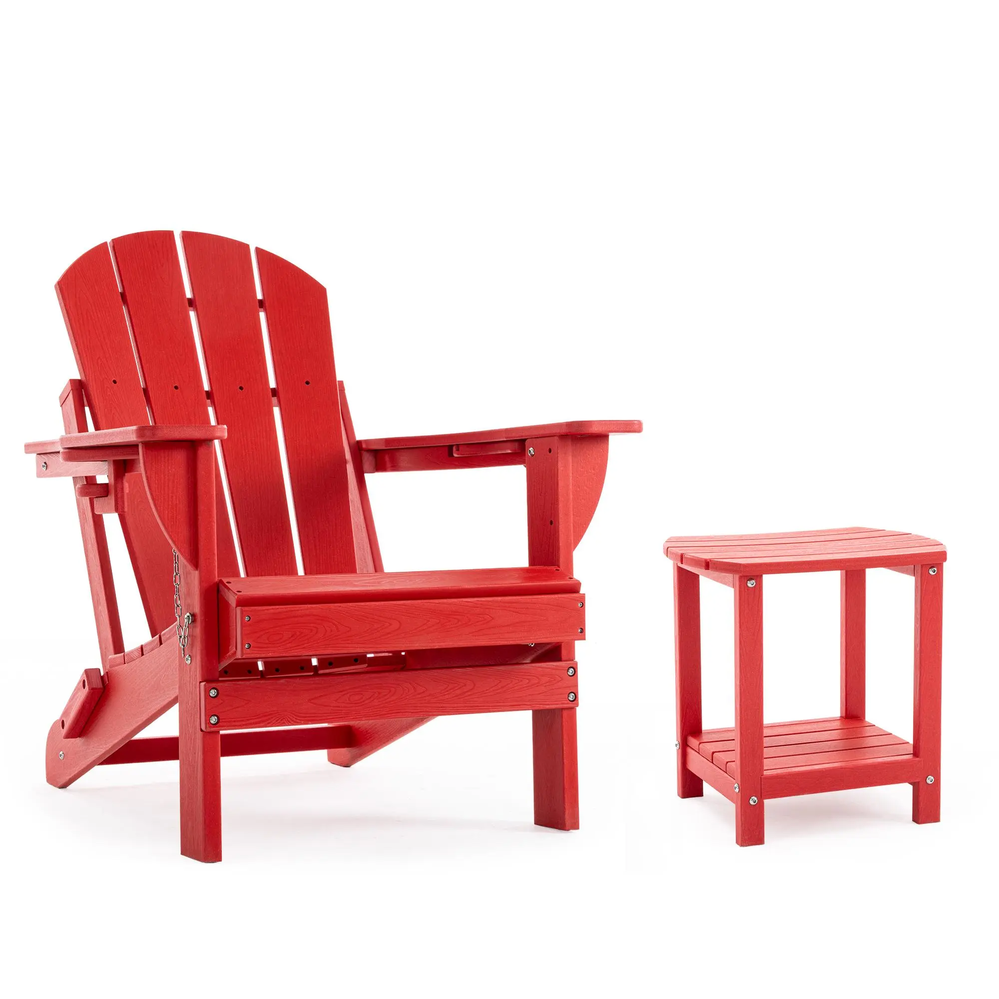 Singel Chair+Table-RED