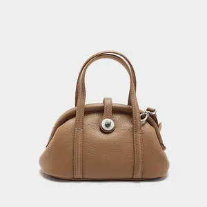 Dumpling Bag for Women – Premium Leather Handle & Crossbody Bag for Work & Everyday Use – Elegant & Versatile 24cm