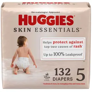 Huggies Skin Essentials Luxury Diapers  - Size 5 - 132ct