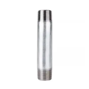 STZ Industries 1 in. MIP x 1 in. D MIP Galvanized Steel 6 in. L Nipple – Heavy-Duty Plumbing & Industrial Fittings