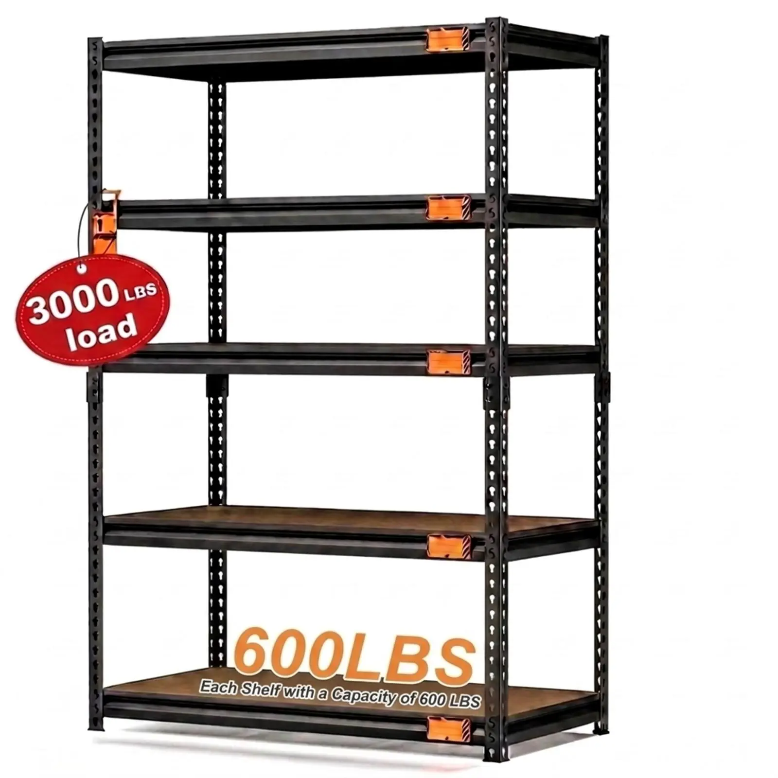 CAMMOO 5-Tier Heavy Duty Garage Shelving, 20D x 40W x 72H, 3000 lbs familyfun