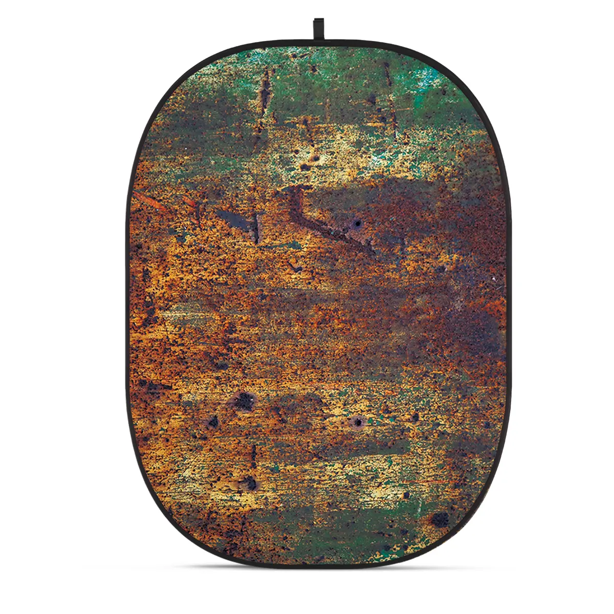 Glow 5x6.5' Fabric Collapsible Backdrop Rusty Wall for Photographers & Videographers - Portable, Lightweight, Self-Supporting Pop-Up, Industrial Studio Background