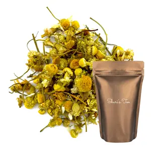 Egyptian Chamomile Herbal Tea, Caffeine Free, Hot or Iced Tea, 3 oz / 85 g Stand-up Pouch - 28 Cups, Naturally Flavored