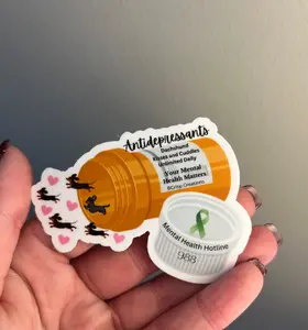 Dachshund Mental Health Sticker